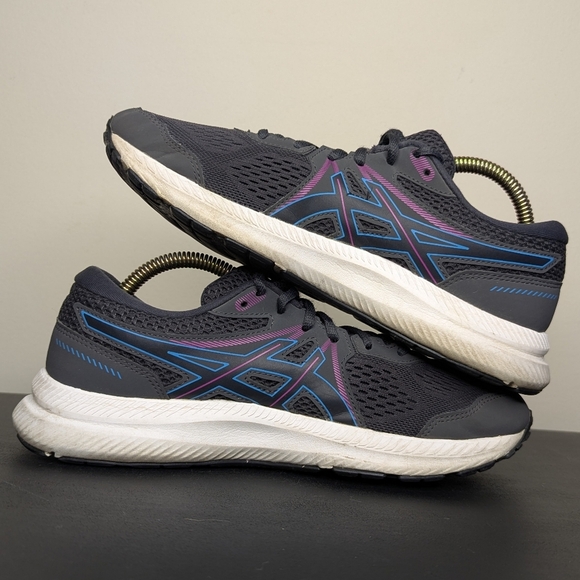 ASICS Women's Gel-Contend 7 Running Shoes Graphite Gray Digital Aqua Size 8.5 - Picture 6 of 9